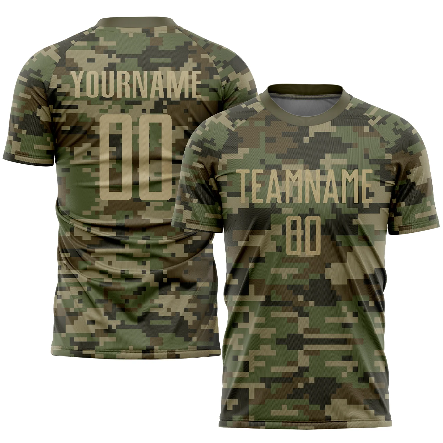 Custom-Camo-Vegas-Gold-Olive-Sublimation-Salute-To-Service-Soccer-Uniform-Jersey.webp